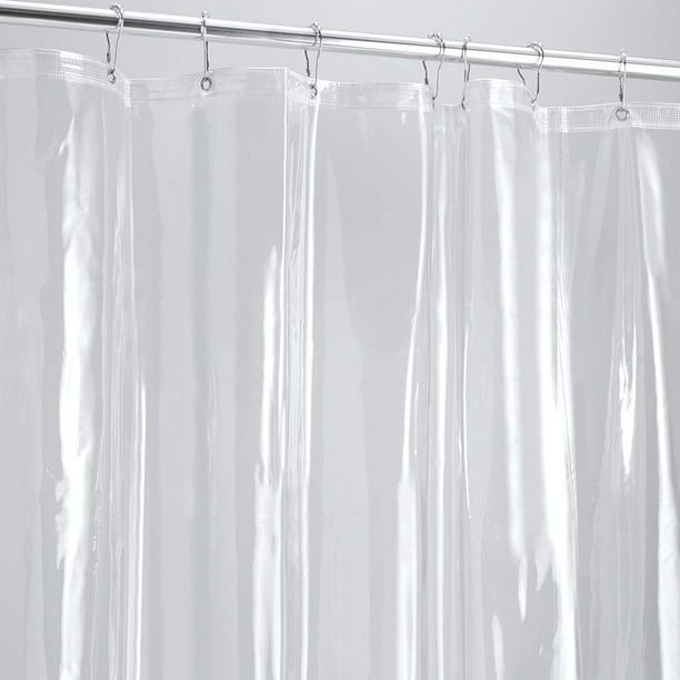 Under Ten Shower Curtain and Decorative Hooks Bath Set Treated to Resist Deterioration by Mildew Blue - 72 x 70 inches 